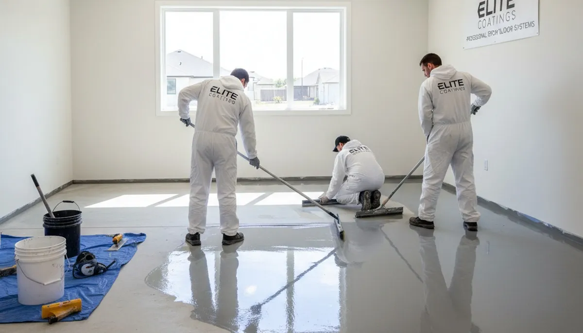 Professional epoxy floor coating installation in Memphis TN for garages and commercial spaces