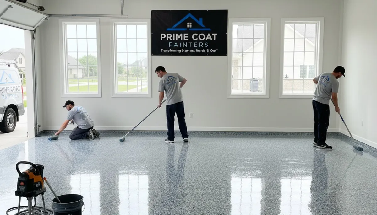 Professional garage floor epoxy coating in Memphis TN by expert house painters