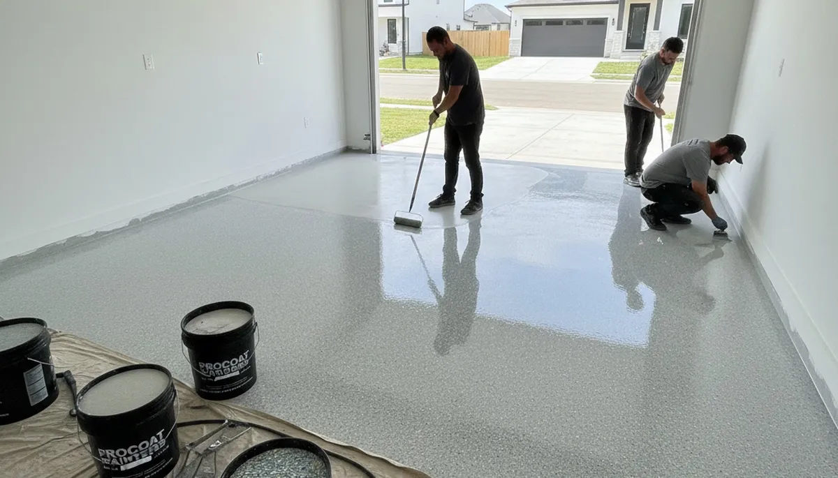 Professional garage floor epoxy coating in Memphis TN by expert house painters