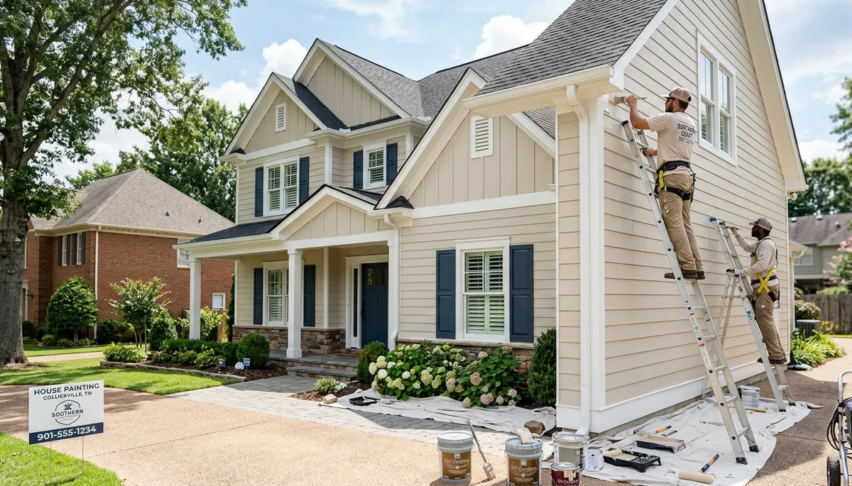 Professional house painters in Memphis TN providing expert residential exterior painting services