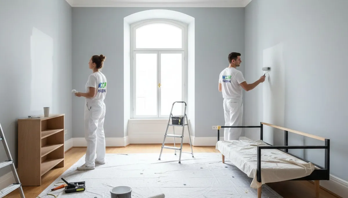 Professional interior house painting in Memphis TN by expert painters for historic home restoration
